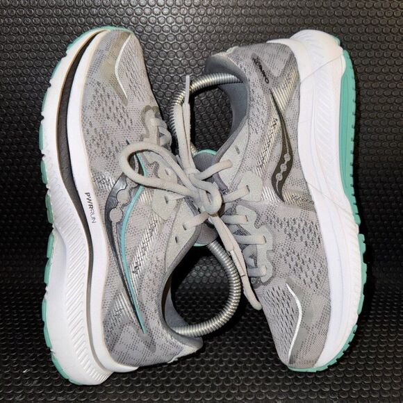 Saucony Omni 20 Gray Mint Green Running Athletic Comfort Shoes Women’s Size 7 - Picture 5 of 8